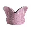 Axyaa Purple Butterfly Relief Ceramic Vase for Home Decoration and Flower Arrangement
