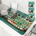 Axyaa Absorbent Kitchen Mat: Amsterdam Boats Design for Quick Drying, Antiskid & Draining