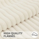 Axyaa Soft Plush Corduroy Pillow Cover for Stylish Living Room Decor