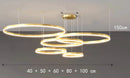 Axyaa LED Ring Pendant Light Chandeliers for Modern Home Decor