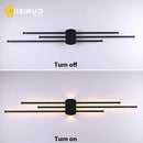 Axyaa LED Black Iron Wall Lamp for Living Room, Bedroom, or TV Background