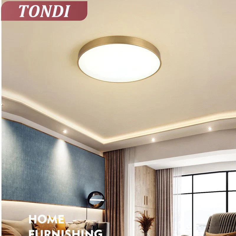 Axyaa Round LED Ceiling Light for Modern Living Spaces