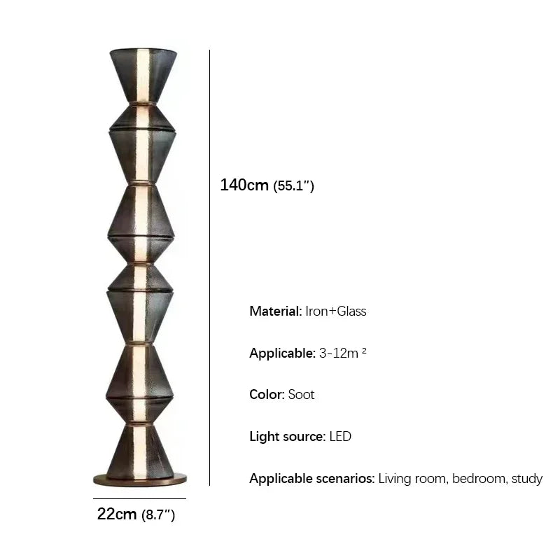 Axyaa Nordic LED Floor Lamp for Modern Living Room & Bedroom