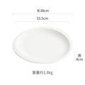 Axyaa Ceramic Disc White Plate Set for Various Cuisine Types