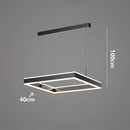 Axyaa Modern Square Luxury Pendant Light for Elegant Living Room