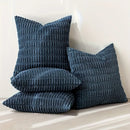 Axyaa Soft Plush Striped Corduroy Throw Pillowcase Set for Home Décor