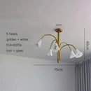 Axyaa French Retro Glass Chandelier - Designer Tulip Art Flower Chandelier