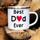 Axyaa Classic Print Enamel Coffee Cup - Funny Father's Day Gift Mug