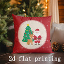 Christmas-themed Axyaa Pattern Cushion Covers for Home Decor - Perfect for Sofa, Bedroom, Car