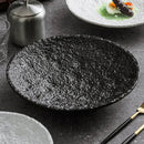 Axyaa Stone Pattern Ceramic Plate for Molecular Cuisine and Dining Experience