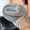 Axyaa Double Layer Fleece Blanket for Sofa or Bed Queen – Thick & Warm