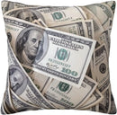 Axyaa Decorative Square Throw Pillow Case for Home Sofa Bed Chair - 18x18 Inch