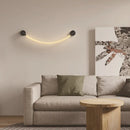 Axyaa Minimalist Silicone Musical Note Wall Lamp with Copper Finish