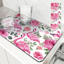Flamingo Watercolor Absorbent Drying Mat by Axyaa