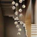 Axya Glass Ball LED Pendant Lights - Modern Stair Chandeliers & Home Decoration Fixture