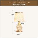 Axyaa Crystal Table Lamp: Modern Bedroom Warmth and Style