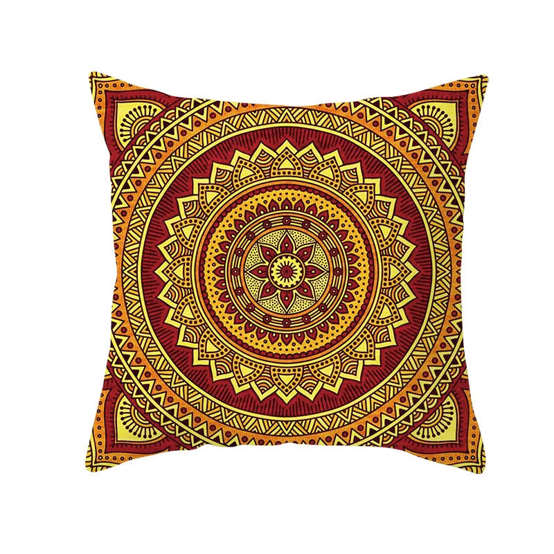 Axyaa Bohemian Geometric Polyester Pillowcase 45x45cm for Home Decor