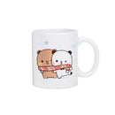 Axyaa Kawaii Panda Bear Mocha Cat Christmas Mug Mugs Set Original Drinkware