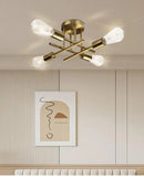 Axyaa Nordic Ceiling Chandelier - Retro LED Home Lighting Fixt