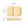 Axyaa Ceramic Grid Plate for Weight Loss Fruit Breakfast with Highend Feel