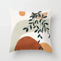 Modern Abstract Plant Leaf Geometric Cushion Cover for Home, Office, Sofa - Axyaa Brand