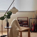 Axyaa Pine Bell Floor Lamp Retro Style for Living Room and Bedroom