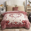 Axyaa Double Sided Warm Raschel Blanket for Winter - High End Soft & Cozy Weighted Comforter
