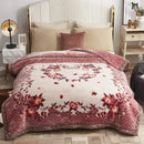 Axyaa Double Sided Warm Raschel Blanket for Winter - High End Soft & Cozy Weighted Comforter