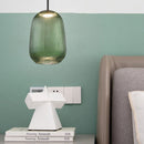 Axyaa Glass LED Pendant Lights: Nordic Industrial Hanging Lights for Kitchen, Bedroom, and Kids' Room
