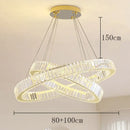 Axyaa Crystal Chandelier Pendant Light for Living Room Dining Room Ceiling Lighting