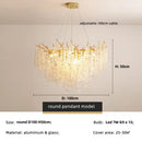 Luxury Axyaa Branch LED Pendant Lights, Gold Lustre Aluminium Lamparas