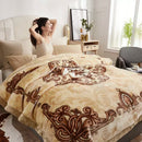 Axyaa Winter Raschel Blanket: High-End Warmth, Double-Sided Flocked Comforter