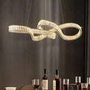 Axyaa Crystal Chandelier Pendant Light for Living and Dining Room