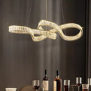 Axyaa Crystal Chandelier Dining Room Ceiling Light - Luxury Living Room Pendant Lamp