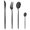 Axyaa Stainless Steel Red Silverware Set for Dining Table