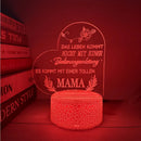 Axyaa Heart-shaped Colorful 3D Touch Night Light - Unique Room Decoration Lamp