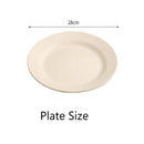 Axyaa Pink Nordic Eco-Friendly Dinner Plates - Set of 10