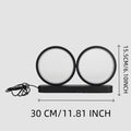 Axyaa Aluminum Double-circle Decorative Lamp for Bedroom and Living Room