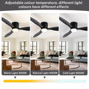 Axyaa 3 Color 6 Speeds DC Motor Ceiling Fans with Lights and Remote Control