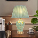 Axyaa Stylish Chinese Ceramics Table Lamp LED Touch Dimmable Bedside Light