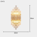 Axyaa Crystal Wall Lamp, Postmodern Light Luxury for Living Room, Bedroom, Staircase Lighting