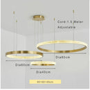 Axyaa Acrylic Pendant Chandelier: Modern, Elegant, Adjustable Ceiling Light