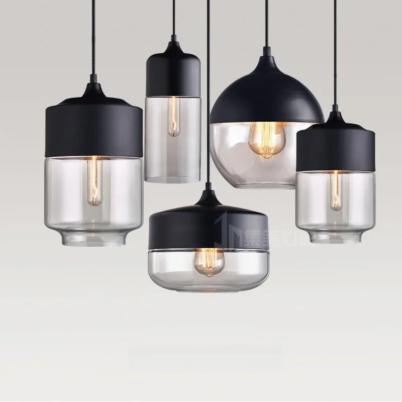 Axyaa Wood & Glass LED Pendant Light for Bedroom, Dinning, Living Room