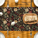 Axyaa Poinsettia Table Runner - Festive Dining Room Decor
