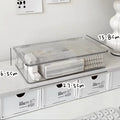 Acrylic Desk Stationery Organizer by Axyaa: Clear Desktop Storage Box for School Supplies