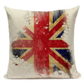 Axyaa Union Jack American Flag Throw Pillow Cases 45x45cm Square Top King Size