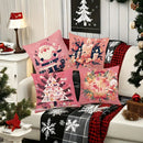 Axyaa Christmas Pillowcase: Cozy Living Room Decor for Sofa, Couch, Bed