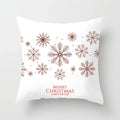 Blue Winter Snowflake Pillowcase for Stylish Christmas Decor by Axyaa