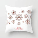 Blue Winter Snowflake Pillowcase for Stylish Christmas Decor by Axyaa