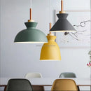 Axyaa Modern Wood Chandelier with LEDs Home Decor Pendant Light